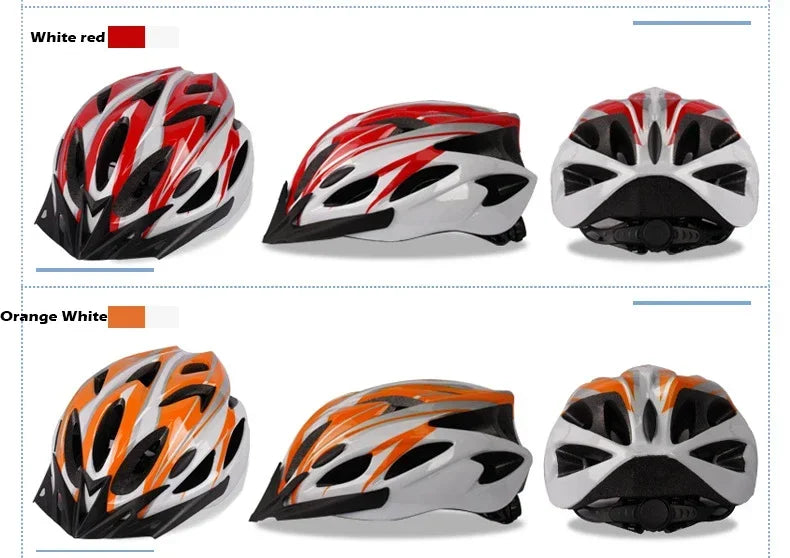 Beach Camp Cycling Safety Helmet Man Women Road Mountain Bike Helmet Outdoor Bicycle Skateboard Scooter Integrally-Molded Ultralight Helmet