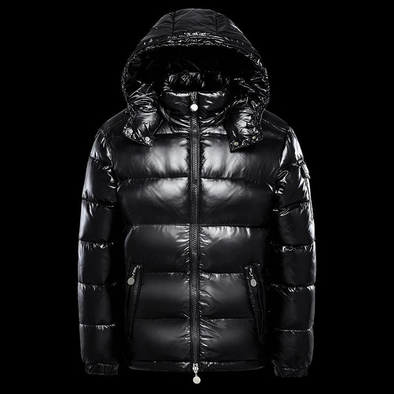Winter Men's Mountain Ski Warm Parkas Coats Fashion Men Cotton Down Padded Jackets Men Hiking Thermal Windbreaker Hooded Coats