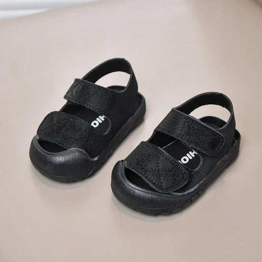 Baby Beach Shoes Toes Capped Anti-kicked Toddler Kids Walking Shoes Non-slip Soft Sole 2025 Summer Boys Girls Sandals Versatile