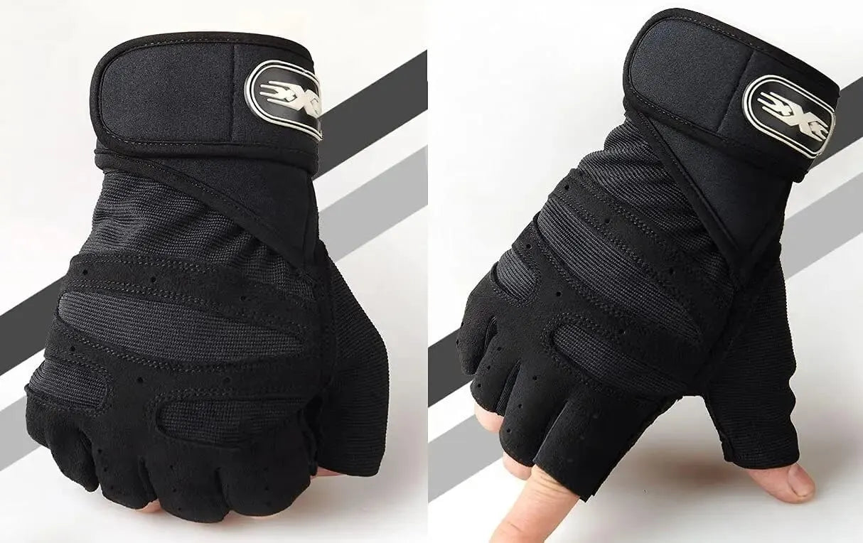 Beach Camp Cycling Gloves Gloves Half Finger Gloves Anti-Slip Shock-Absorbing Breathable Glove for Fitness Cycling Outdoor Sports Unisex