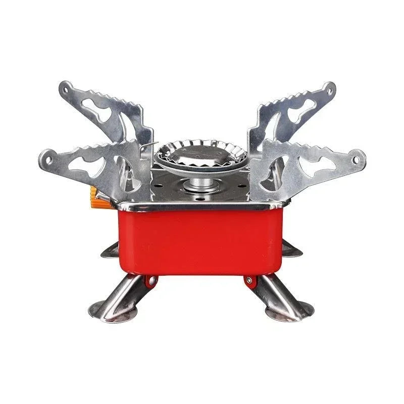 Portable Camping Gas Stove Mini Burner Cooker Foldable Windproof Cassette Stove Burner Hiking Picnic Cookware Barbecue BBQ