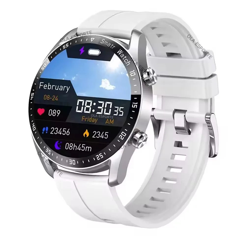 Beach Camp 2025 NFC Bluetooth Call Smart Watch Men Full Screen GPS Sports Bracelet Waterproof ECG Health Monitor SmartWatch for IOS Android