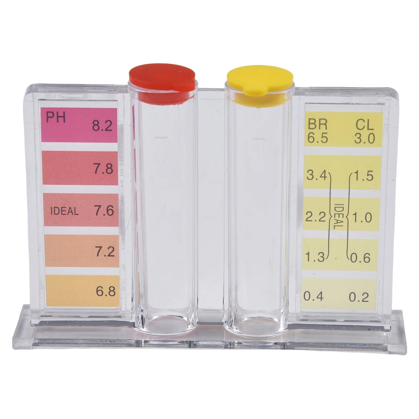 Beach Camp for Swimming Pool Maintenance Swimming Pool Test Kit Integrated Color Markings Phenol Red PH Test Solution for Spas