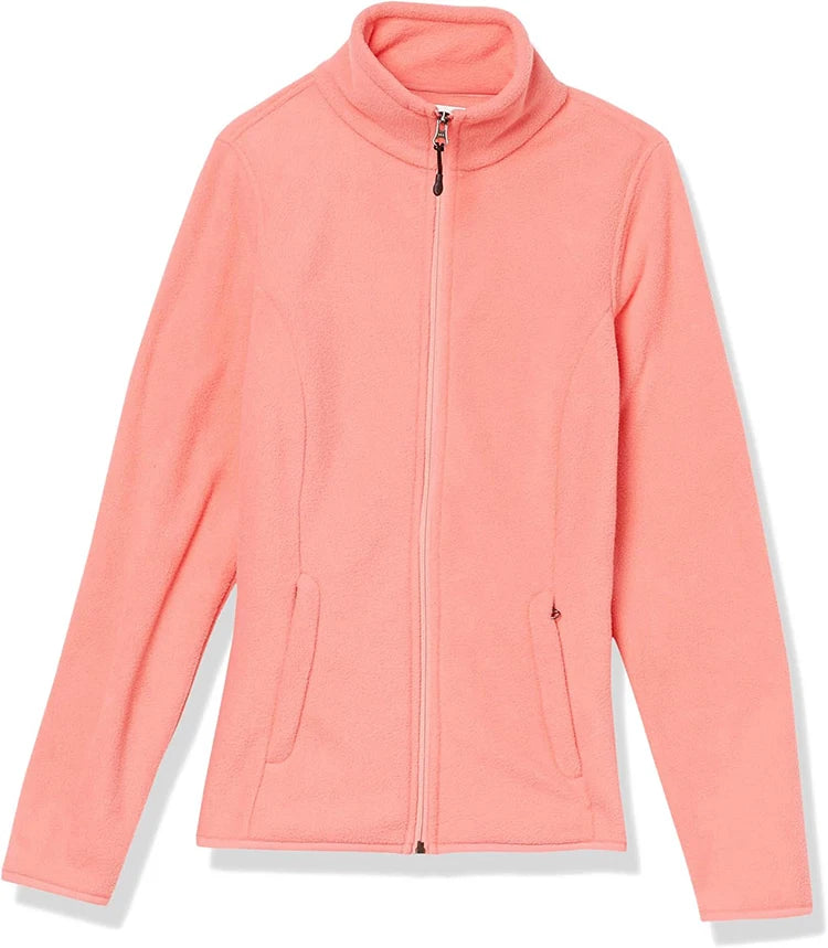 Beach Camp Women's Winter Coat with Full Zipper, Warm, Soft, Lightweight, Suitable for Camping, Running, Cycling, Outdoor Travel,