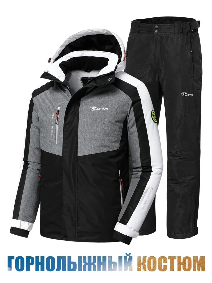 Beach Camp -22F Men 2025 Winter New Outdoor Snow Warm Parkas Jacket Coat Men's Outwear Premium Casual Hat Waterproof Thick Fleece Parkas