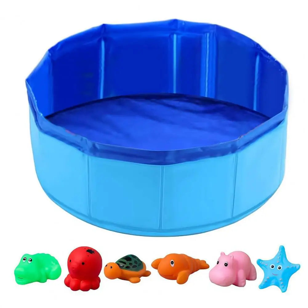 Beach Camp Indoor Cat Pool Toy with Fish Toys Set Splash Self Play Mat Floppy Swimming Summer Bath for Cats Dogs Water Play