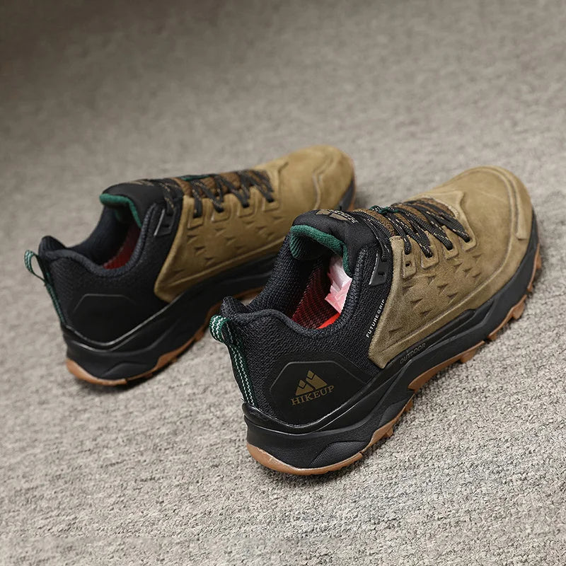 Men's Hiking Shoes Wear-resistant Non-slip Outdoor Sneaker Rock Climbing Trekking Hunting Men Sports Suede Leather