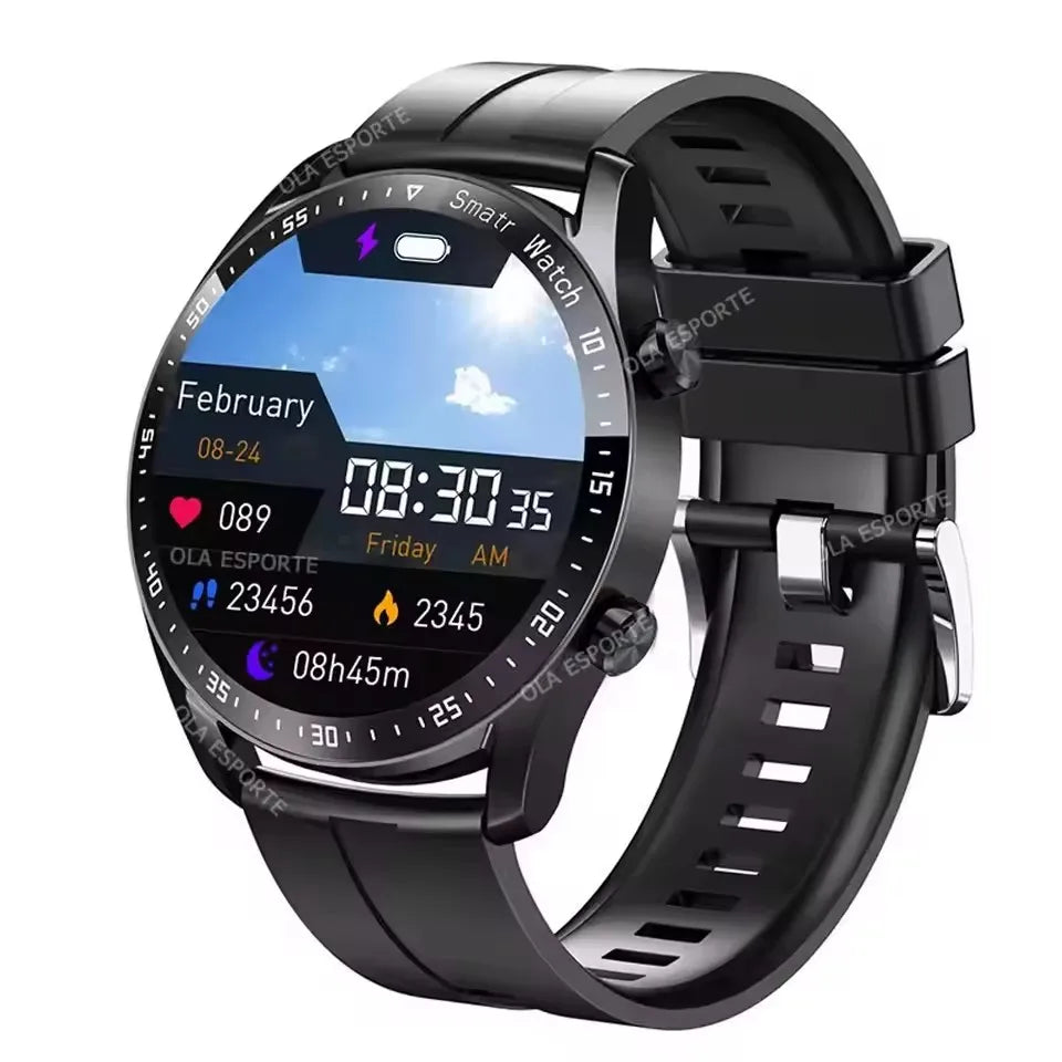 Beach Camp 2025 NFC Bluetooth Call Smart Watch Men Full Screen GPS Sports Bracelet Waterproof ECG Health Monitor SmartWatch for IOS Android