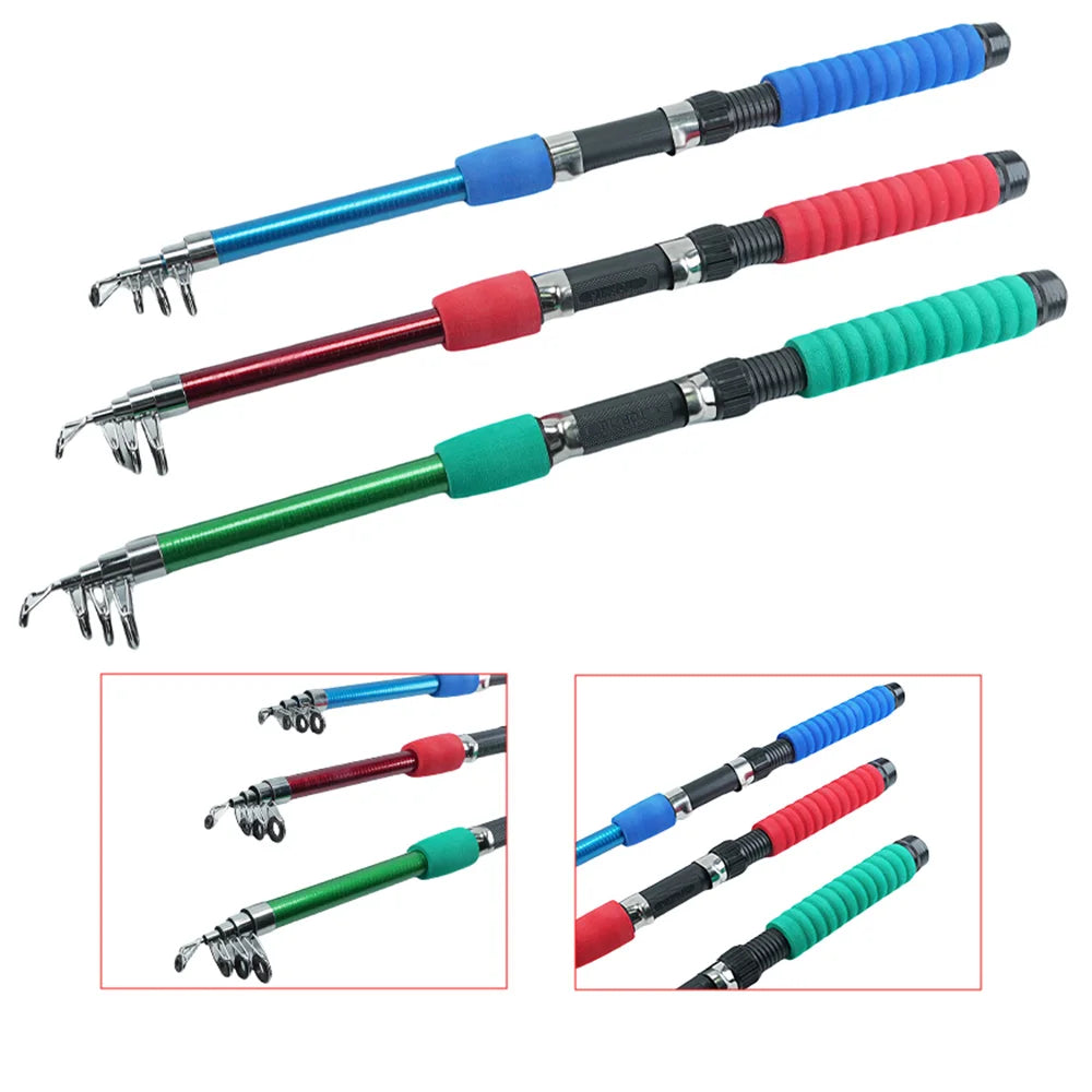 Fishing set 1.8m fishing rod and fishing wheel Fish float bait set Telescopic rod rotary fishing wheel saltwater Fresh water