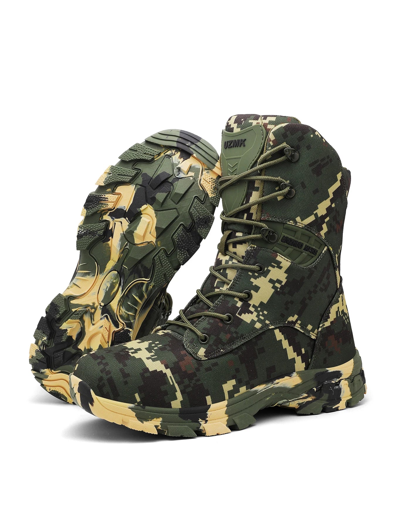 Men's Camouflage Tactical Boots Mountaineering Hiking Desert Waterproof Work Safety Shoes Ankle Boots Men's Outdoor Boots