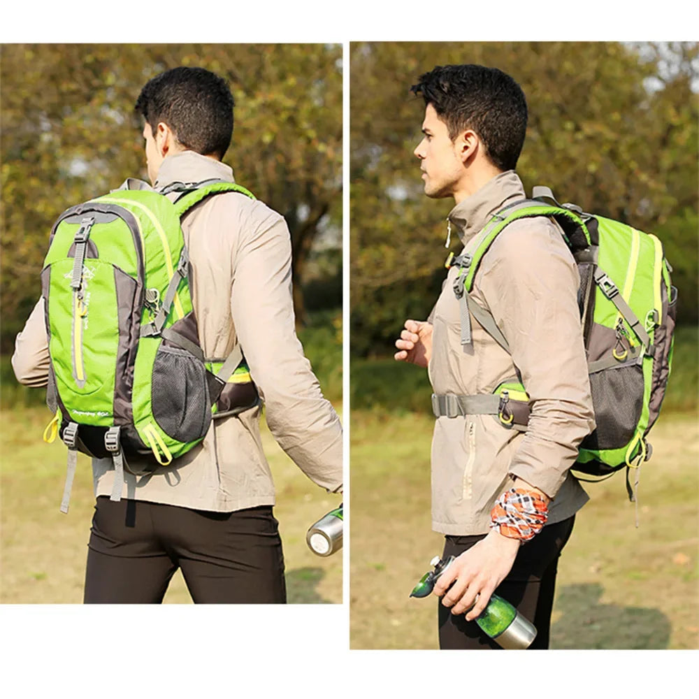 40L Hiking hiking backpack Waterproof traveling backpack Camping Hiking Laptop backpack Hiking supplies for men and women