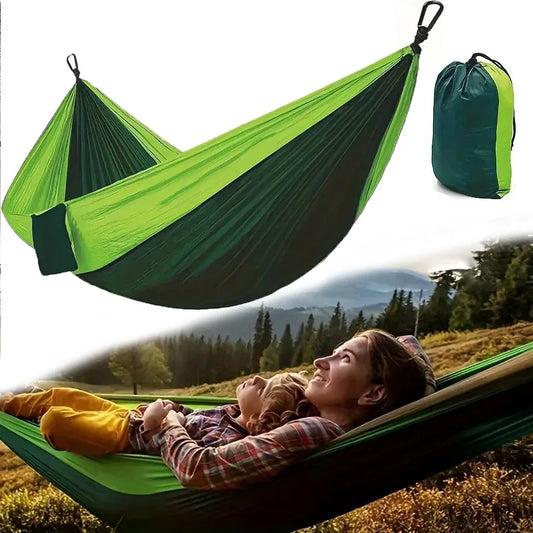 Beach Camp Camping Hammock Lightweight Portable Double Hammock with Tree Straps Camping Gear for Outside Hiking Beach Backpack Travel
