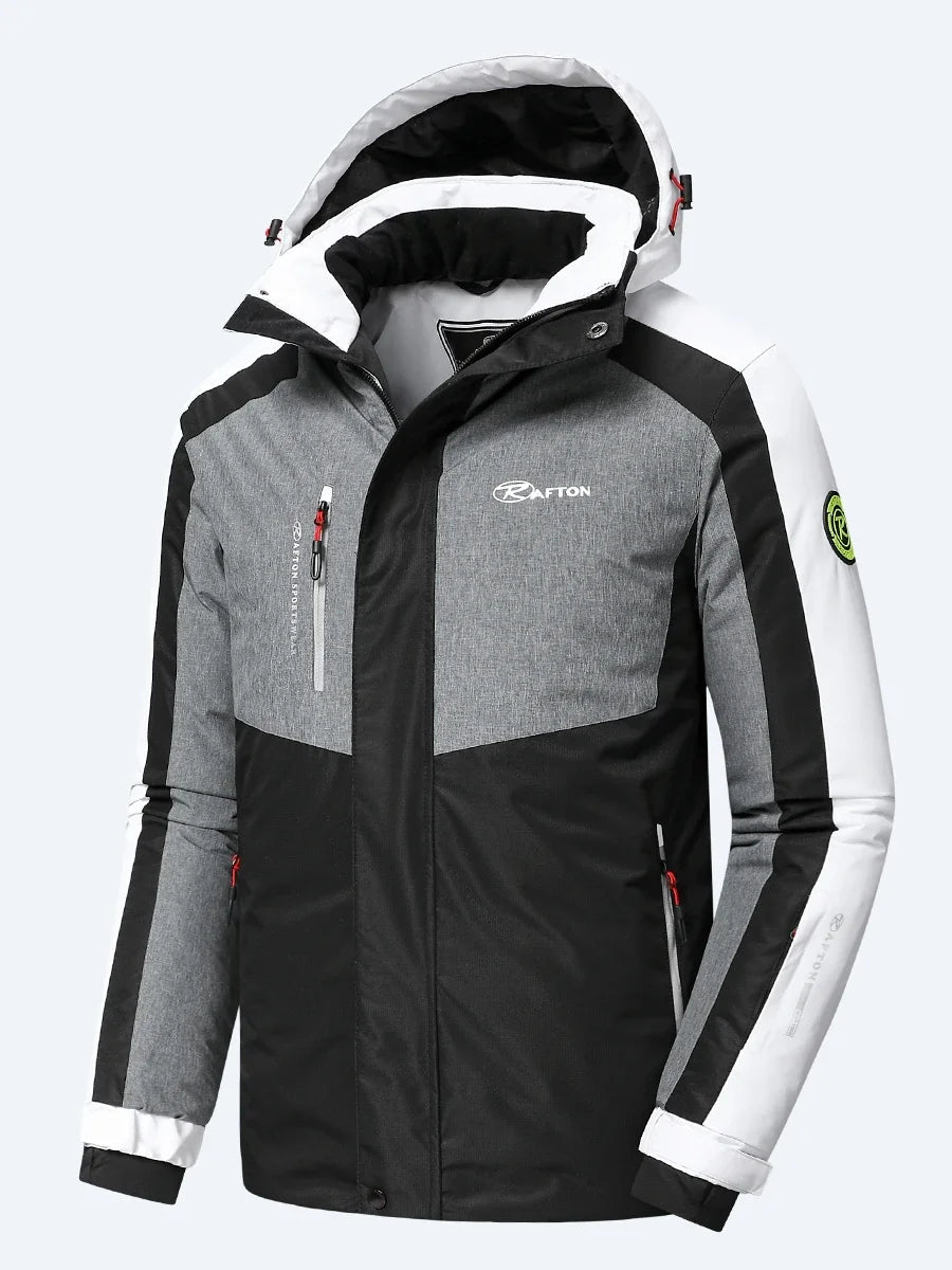 Beach Camp -22F Men 2025 Winter New Outdoor Snow Warm Parkas Jacket Coat Men's Outwear Premium Casual Hat Waterproof Thick Fleece Parkas