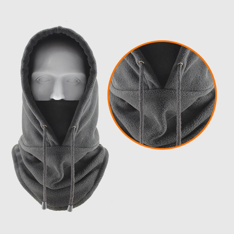 Beach Camp Winter Thermal Neck Warmer Outdoor Fleece Balaclava Scarf Skiing Face Mask Snood Hood Hat Windproof Keep Warm Cycling Cap New
