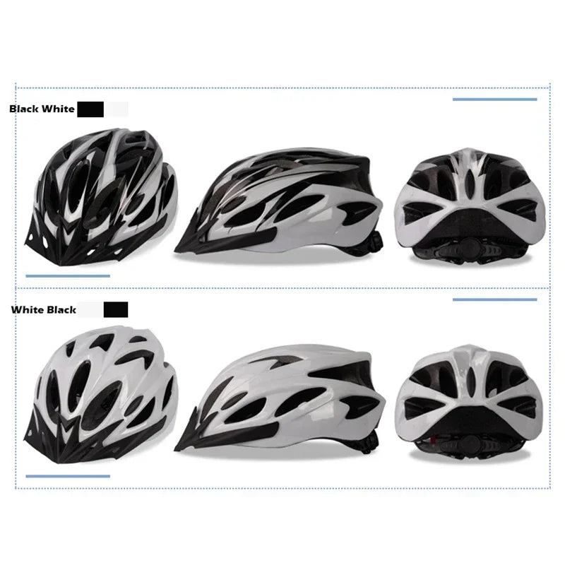 Beach Camp Cycling Safety Helmet Man Women Road Mountain Bike Helmet Outdoor Bicycle Skateboard Scooter Integrally-Molded Ultralight Helmet