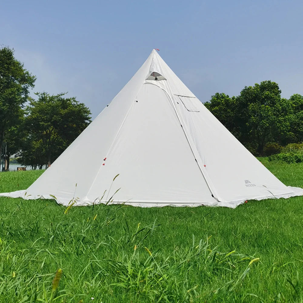 Beach Camp 4-6 People Tipi Hot Tent with Stove Jack 400PRO Camping Pyramid Teepee Tent for Camping Backpacking Hiking