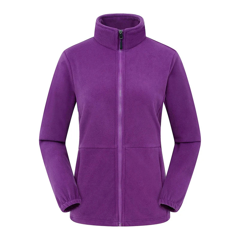 Beach Camp Women's Winter Coat with Full Zipper, Warm, Soft, Lightweight, Suitable for Camping, Running, Cycling, Outdoor Travel,