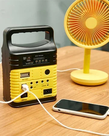 Beach Camp Portable Power Station  7500mAh Solar Mini Generator for Outdoor Camping Emergency Fishing Travel Party Trip with USB DC Outlet