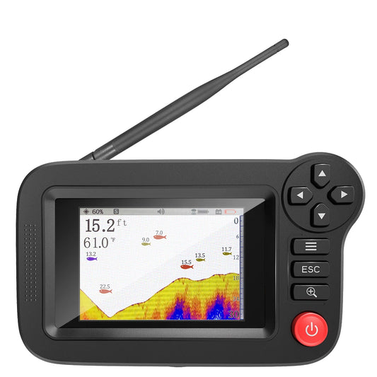 Beach Camp Smart Fish Finder - Portable Fish Finder and Depth Finder For Recreational Fishing From Dock, Shore Or Bank