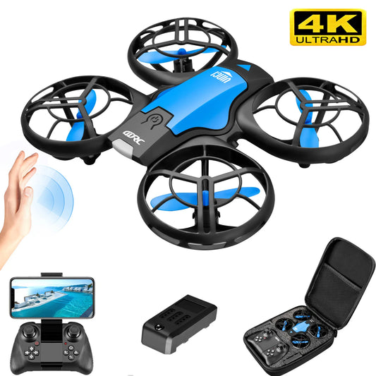 Beach Camp V8 New Mini Drone 4k profession HD 1080P Wide Angle Camera WiFi FPV RC Dron Height Keep Drones Helicopter Kids Toys 4DRC