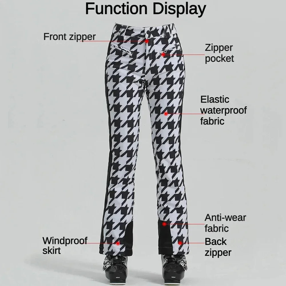 Beach Camp Female Slim Skiing Pants