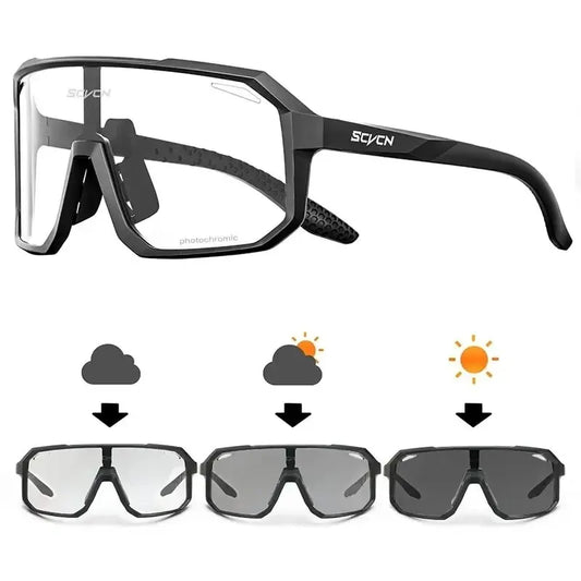 Beach Camp Cycling Glasses Photochromic Sunglasses Men Women Mountain Bike Road Eyewear New Bicycle Riding Outdoor Sports Hiking Goggles