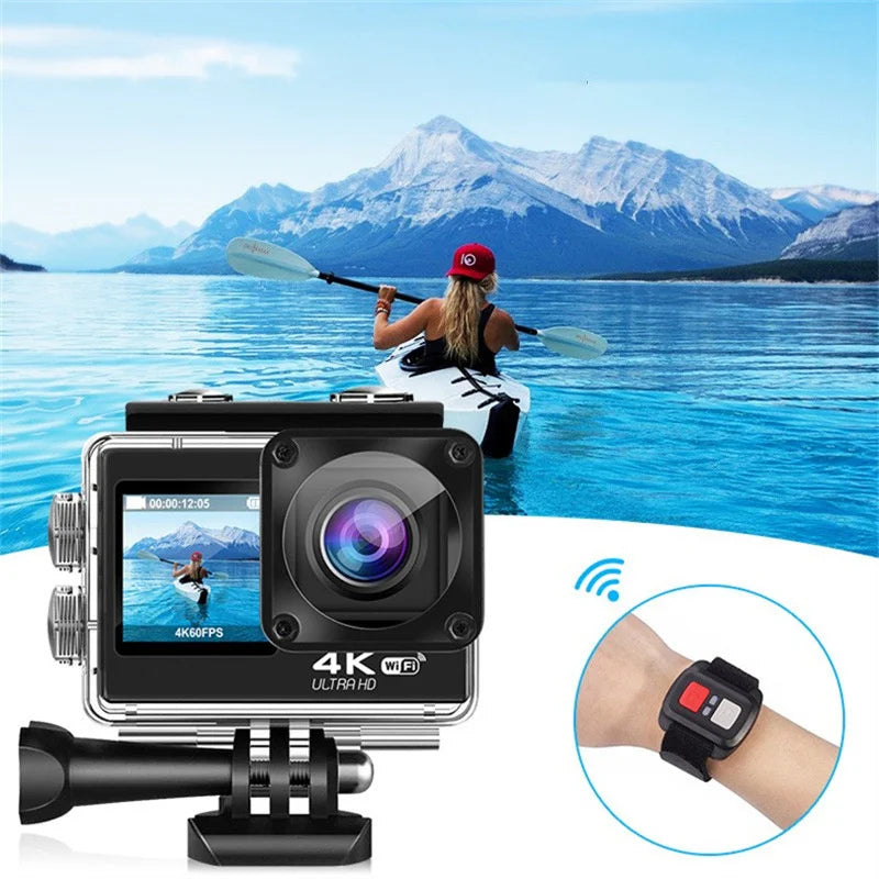 Beach Camp Diving Action Camera 4k Go Pro Bike Digital Cameras Mini Photo Consumer Electronics