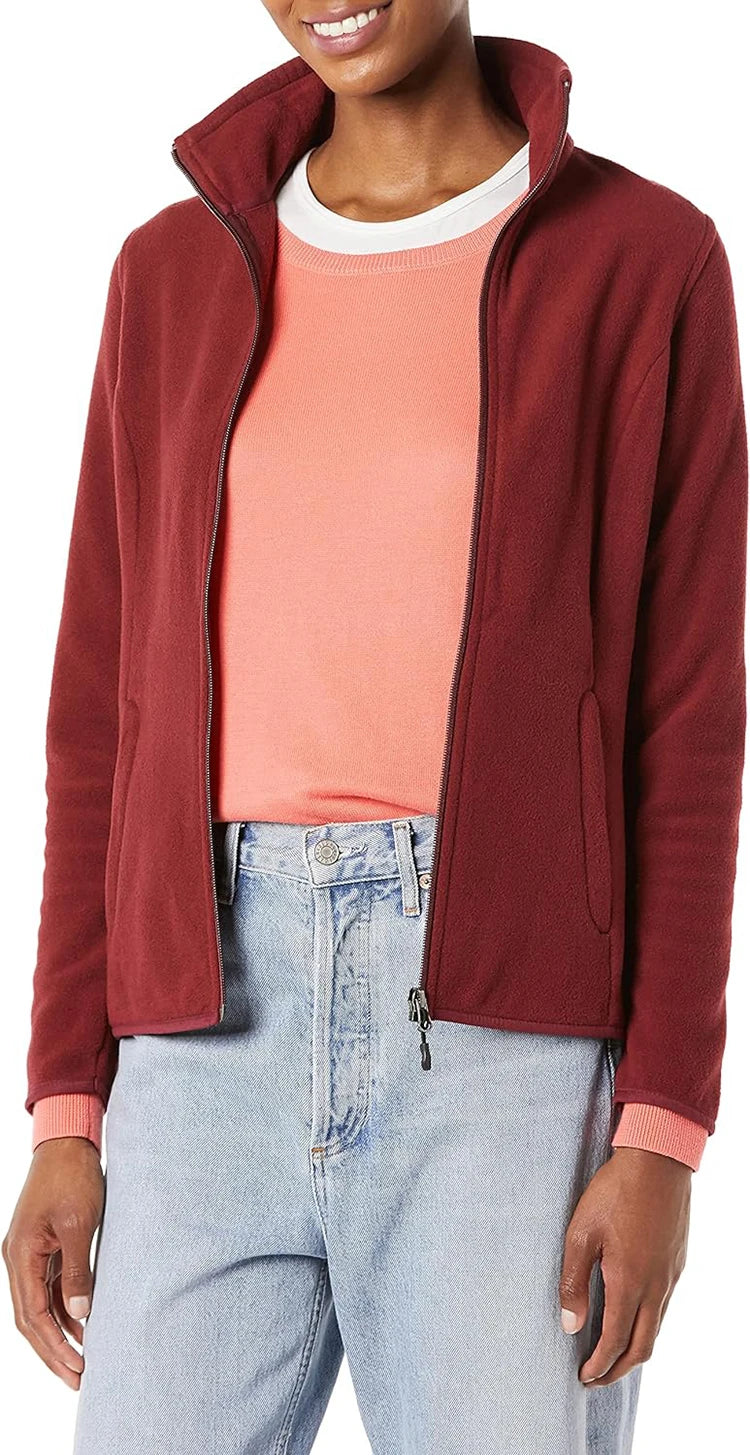 Beach Camp Women's Winter Coat with Full Zipper, Warm, Soft, Lightweight, Suitable for Camping, Running, Cycling, Outdoor Travel,