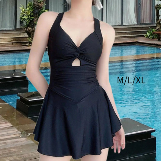 Beach Camp Women Swimsuit 1 Piece Swimsuits Sleeveless with Shorts Swimsuit Stylish Skirted Swimsuit Bathing Suit for Swimming Pool SPA