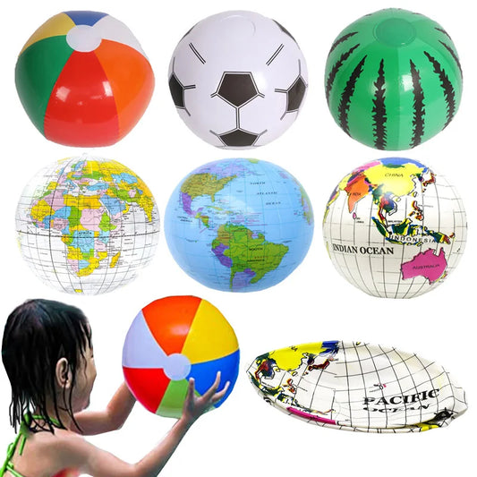 Beach Camp6 Styles Kids Inflatable Water Games Beach Ball Swimming Pool Toys Summer Outdoor Fun Play Water Balloon Prop for Children Gifts