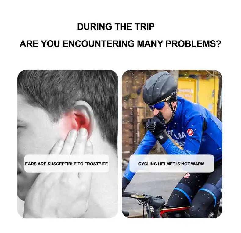 Winter outdoor cycling warm hat helmet lined with ear protection windproof fleece warm hat mountaineering and skiing cold-proof