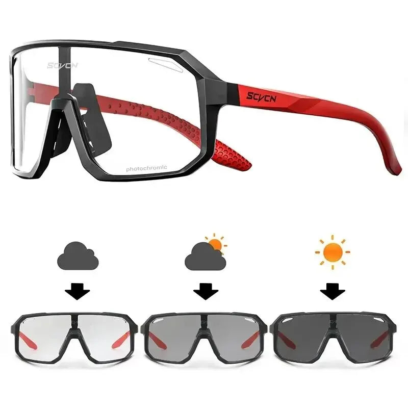 Beach Camp Cycling Glasses Photochromic Sunglasses Men Women Mountain Bike Road Eyewear New Bicycle Riding Outdoor Sports Hiking Goggles