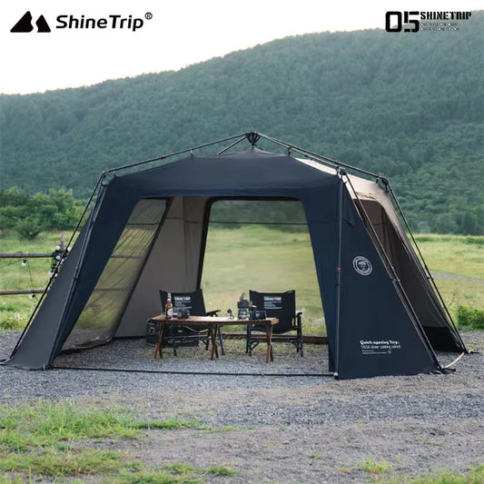 Beach Camp Camping Tent Silver Plated Canopy Extra Large Quick Setup Sunproof Camping Auto Dome Waterproof