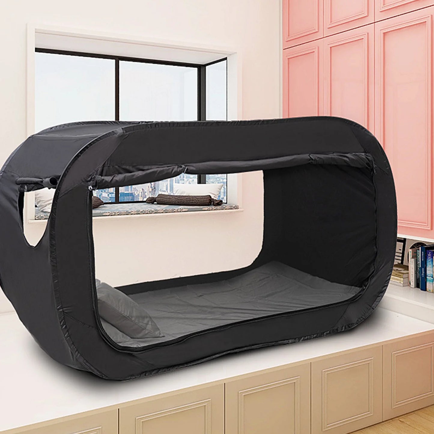 Beach Camp Outdoor Tent, Portable Bed Tent - Ideal for Camping and Dorms with a Foldable Design and Premium Polyester