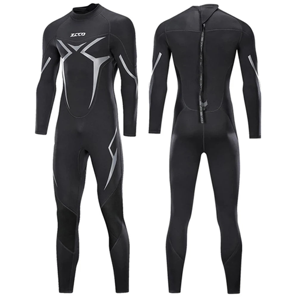 Beach Camp Men Wetsuit 3mm Neoprene Surfing Scuba Diving Snorkeling Swimming Body Suit Wet Suit Surf Kitesurf  Clothes Equipment