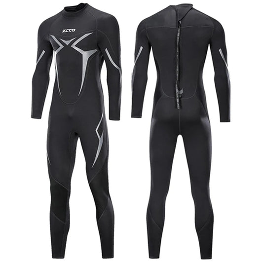 Beach Camp Men Wetsuit 3mm Neoprene Surfing Scuba Diving Snorkeling Swimming Body Suit Wet Suit Surf Kitesurf  Clothes Equipment