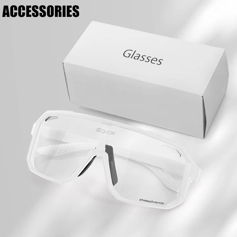 Beach Camp Cycling Glasses Photochromic Sunglasses Men Women Mountain Bike Road Eyewear New Bicycle Riding Outdoor Sports Hiking Goggles