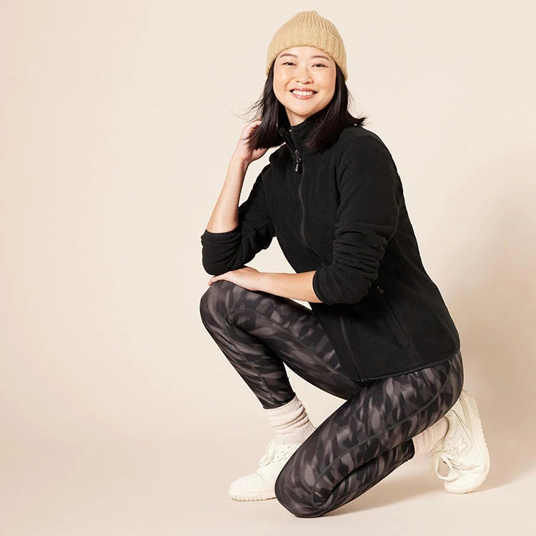 Beach Camp Women's Winter Coat with Full Zipper, Warm, Soft, Lightweight, Suitable for Camping, Running, Cycling, Outdoor Travel,