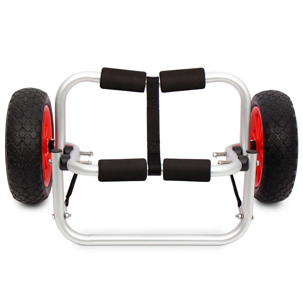 Beach Camp 175 lb. Loading Capacity Foldable Kayak Trolley Energy-saving Two-wheeled Carrier Cart for Kayak Canoe Boat