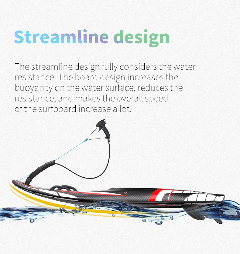 Beach Camp Fuel Engine Surfboard 109cc Electric Surfboard Carbon Fiber Surfboard Powerful High Speed Surfboards