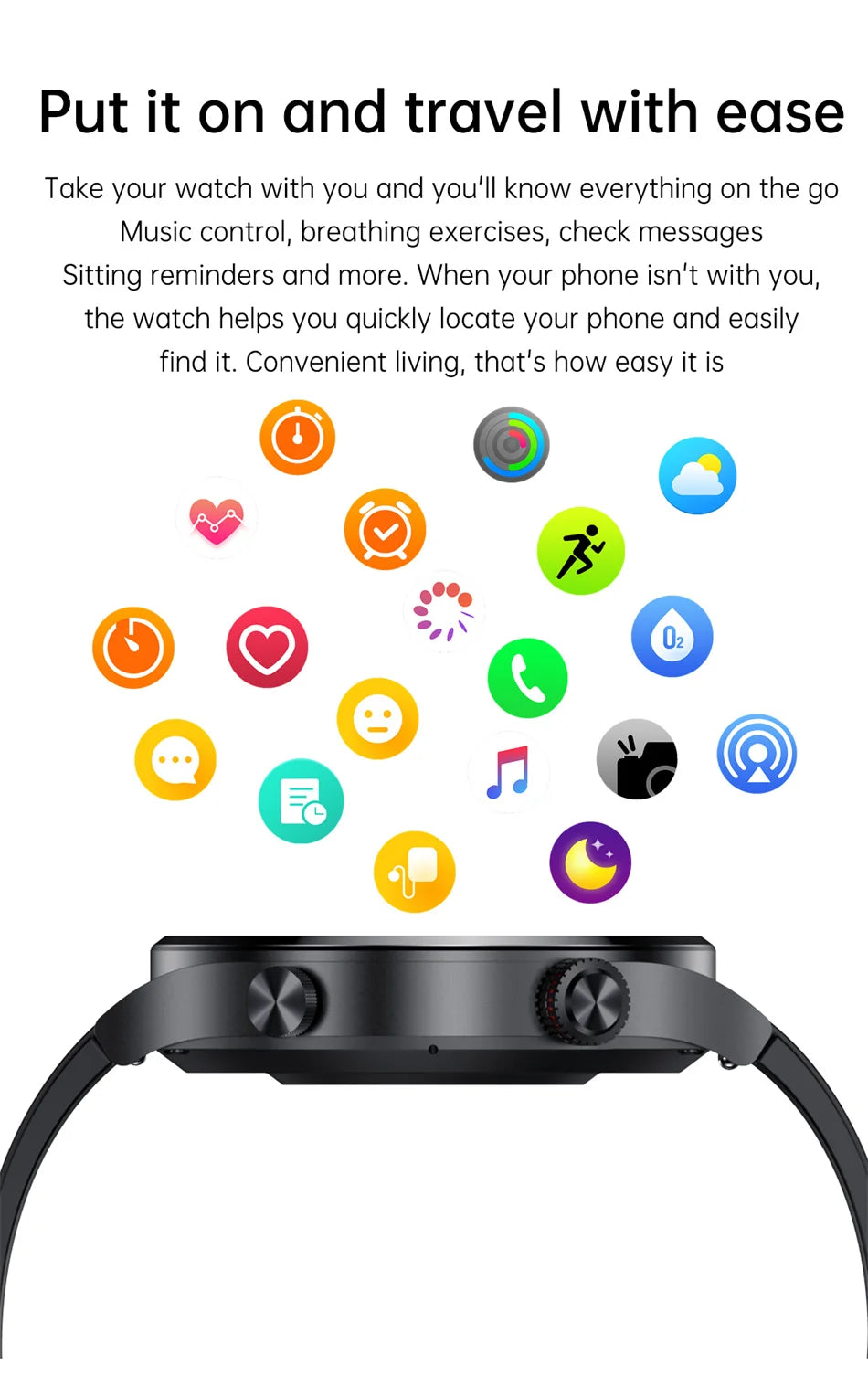 Beach Camp 2025 NFC Bluetooth Call Smart Watch Men Full Screen GPS Sports Bracelet Waterproof ECG Health Monitor SmartWatch for IOS Android