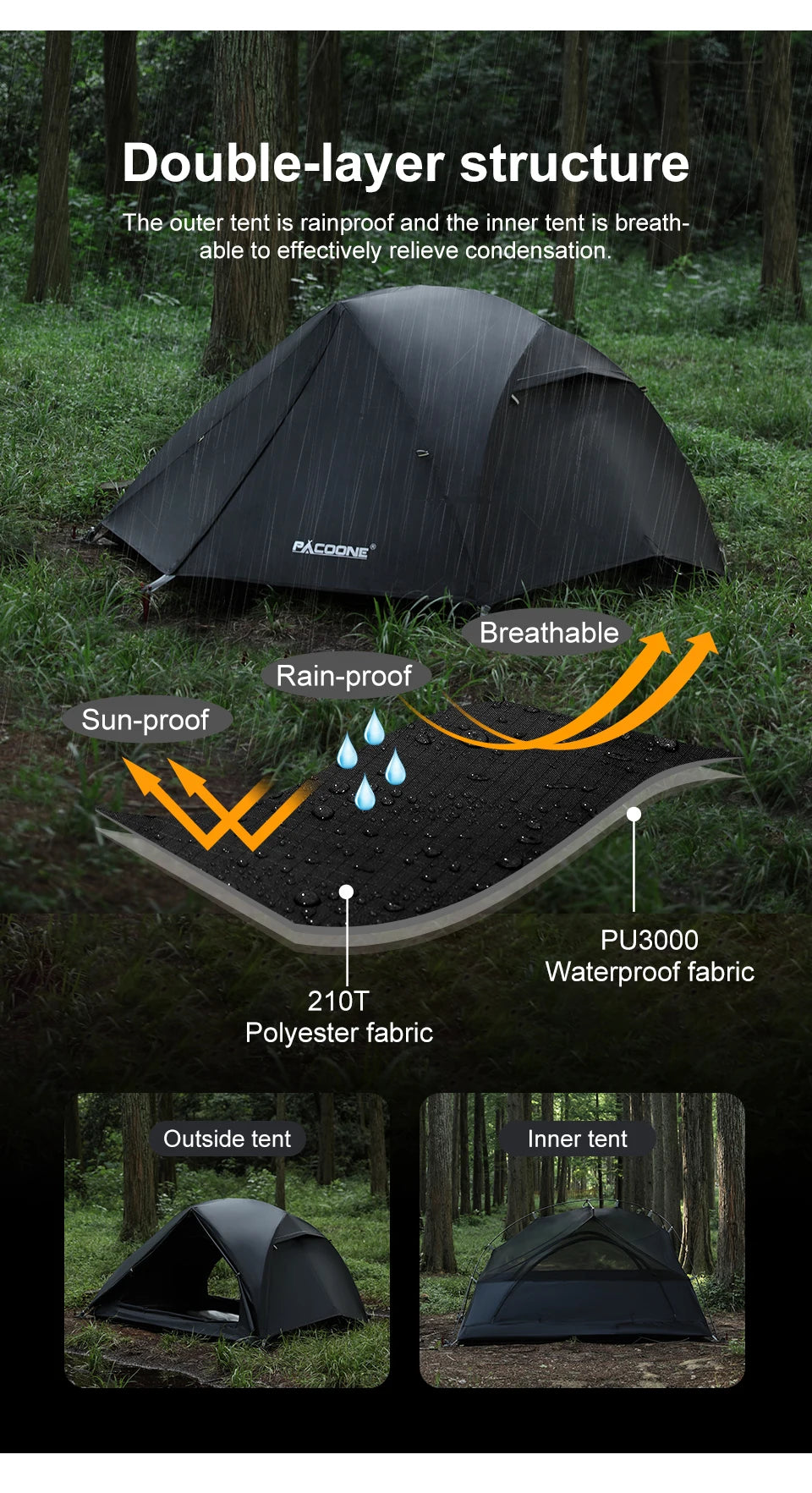 Beach Camp Ultralight 20D Nylon Camping Tent Portable Backpacking Cycling Tent Waterproof Outdoor Hiking Travel Tent Beach Tent New