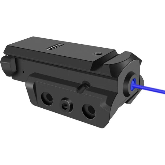 Beach Camp Blue Laser Sight fit for Picatinny Weaver Rail for Pistol Glock USB Type-C Charging Red Green Laser Sight