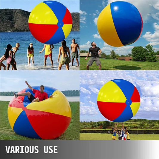Beach Camp 2025 New Fun Toys Giant Inflatable Pool Beach Thickened PVC Sports Ball Outdoor Water Games Party Toy Children'S Birthday Gifts