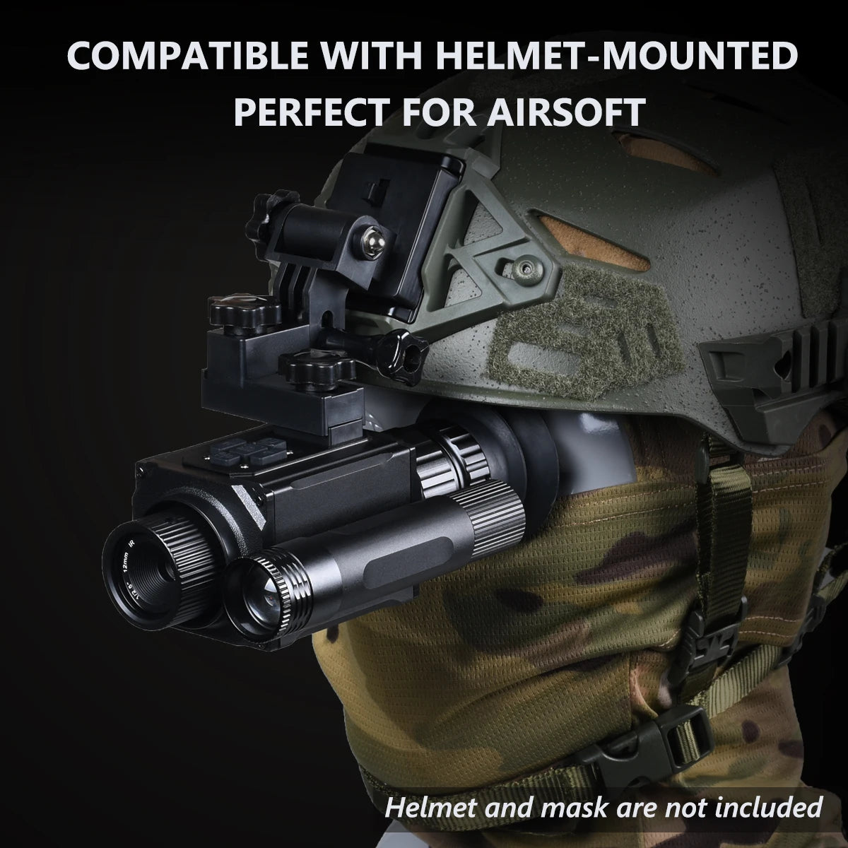 Beach Camp NK006 Helmet Night Vision Monocular Long-Distance Infrared 5X Zoom 1080P Digital Hunting Night Vision Goggles Telescope