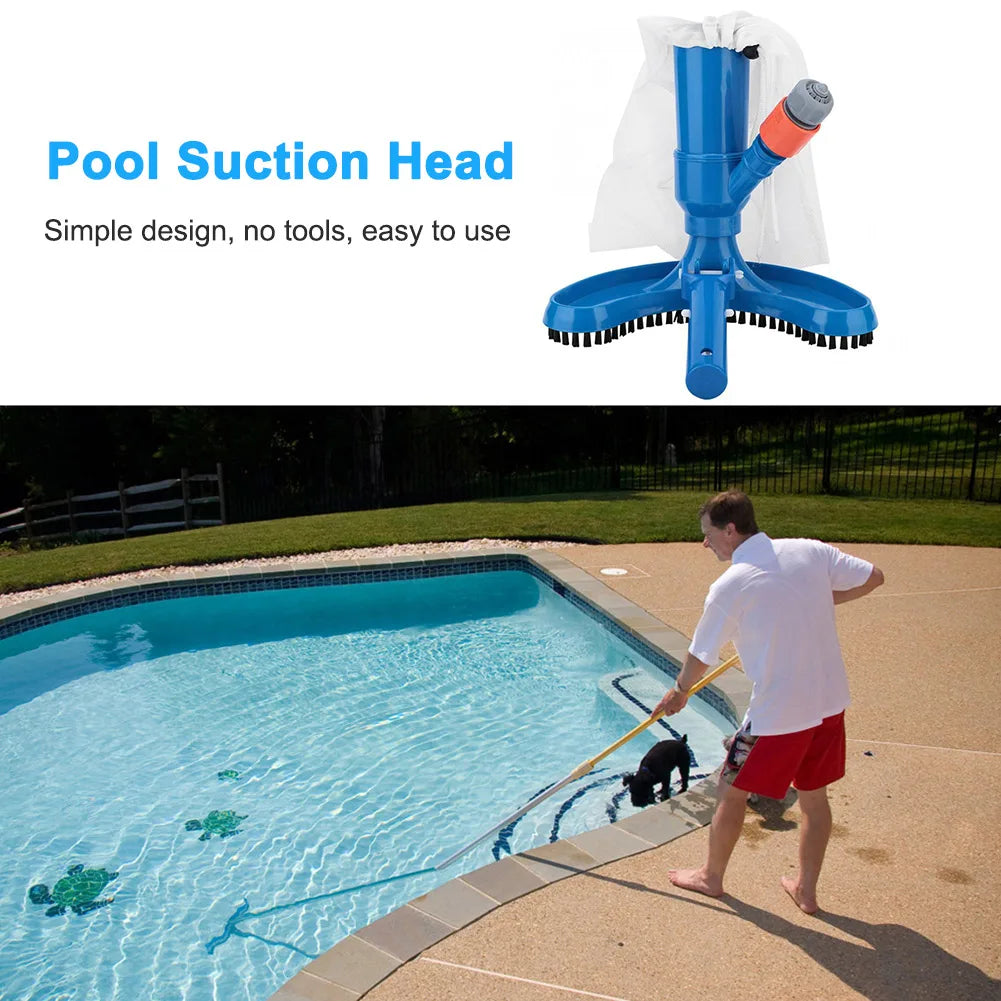 Beach Camp Swimming Pool Vacuum Cleaning Tool Pool Vacuum Cleaner Set for Spring Outdoor Cleaning Skimmer Brush Pool Tool with EU US Plug