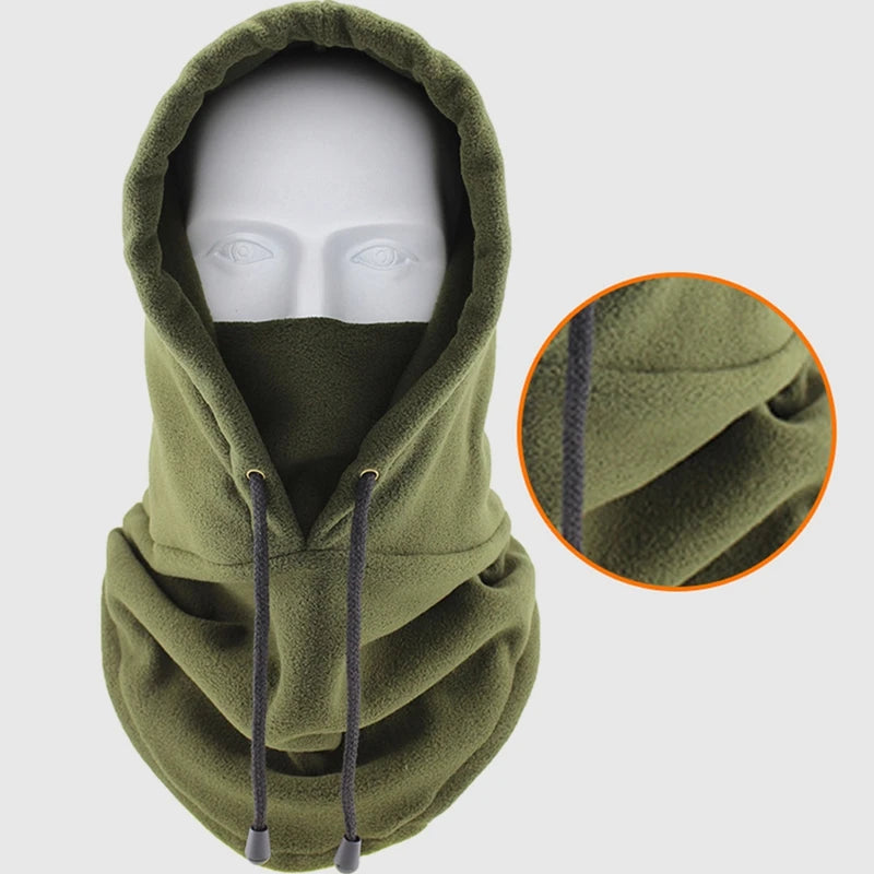 Beach Camp Winter Thermal Neck Warmer Outdoor Fleece Balaclava Scarf Skiing Face Mask Snood Hood Hat Windproof Keep Warm Cycling Cap New