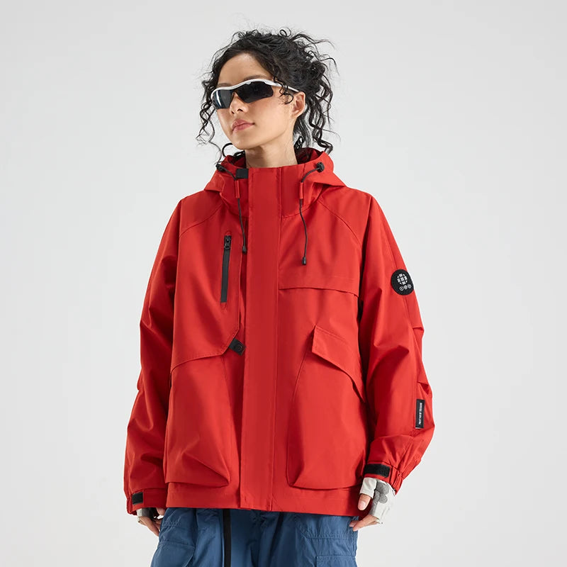 Beach Camp Outdoor Women's Waterproof Jacket Mountain Climbing Workwear Windbreaker Men Loose Fit Windproof Spring Autumn Vibe Hiking Coat