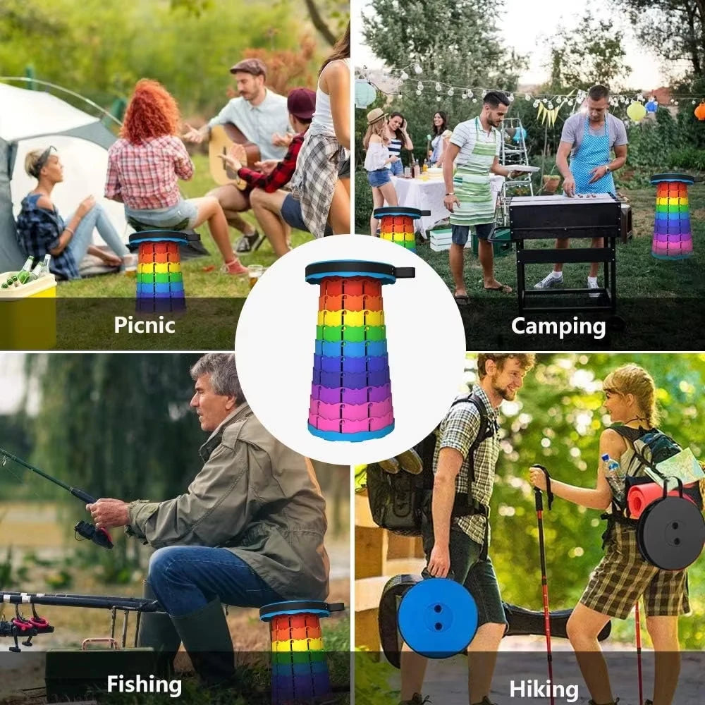 Portable Outdoor Chair Folding Retractable Adjustable Camping Chair Fishing Beach Chairs Folding Stool Outdoor Furniture