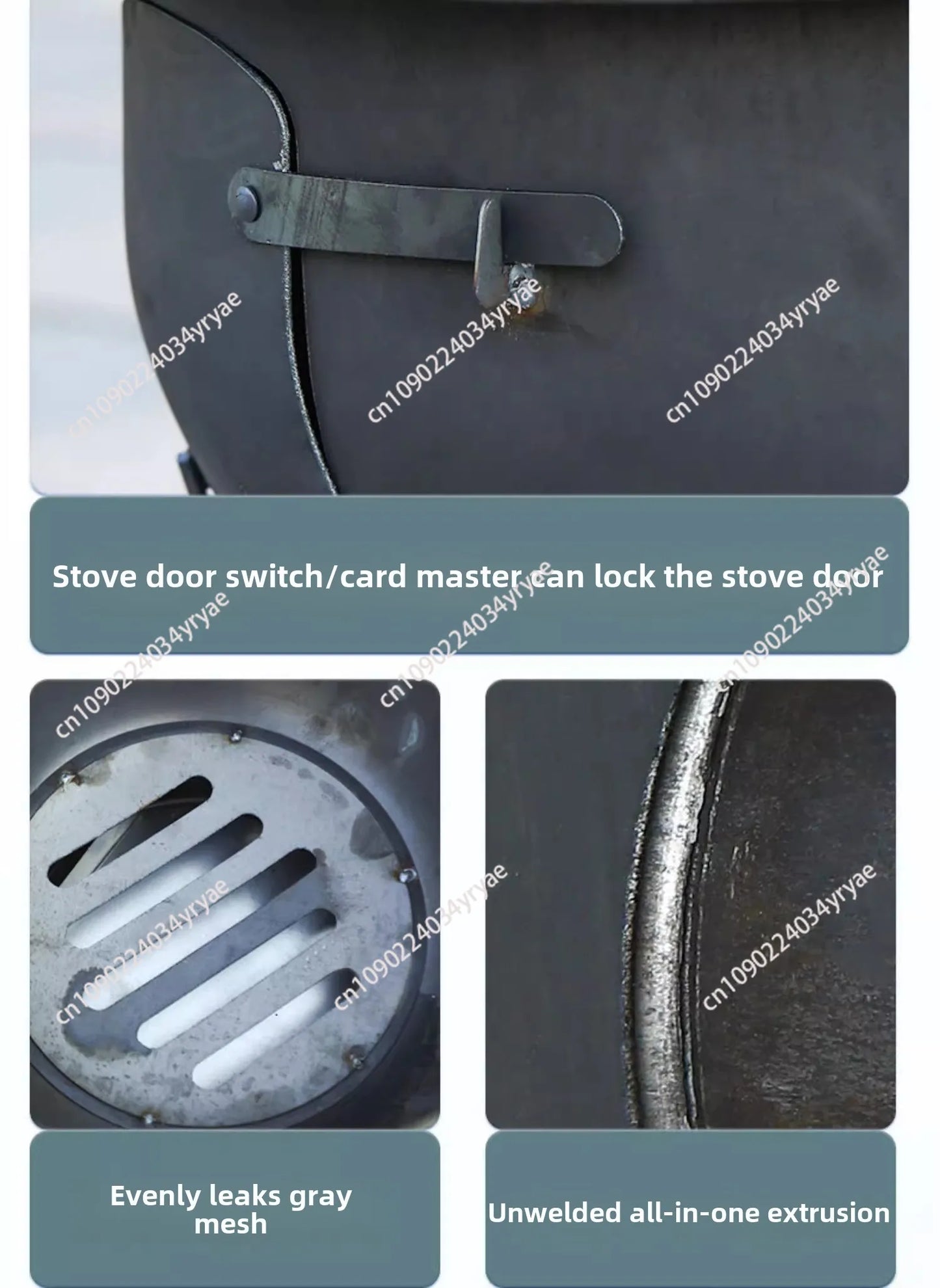 Camping Fire Pits Outdoor Grill Stand Camping Furnace Heating Wood Fire Stove Household Rural Portable Brazier Stove Stand